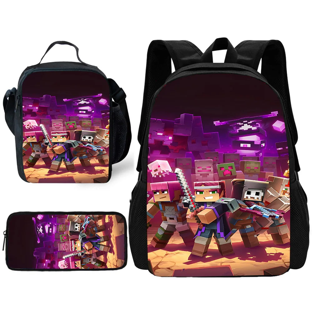 Purilite Select Kids Cartoon Backpack Set