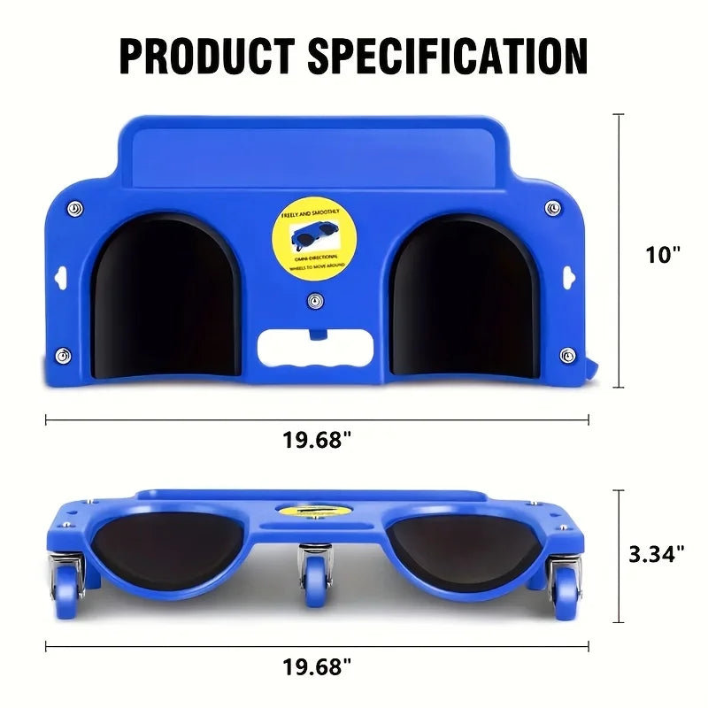 Purilite Select Rolling Knee Pad Platform | Wheeled Knee Support with Built-In Tool Tray | Heavy Duty Kneeling Cart for Workshop & Home