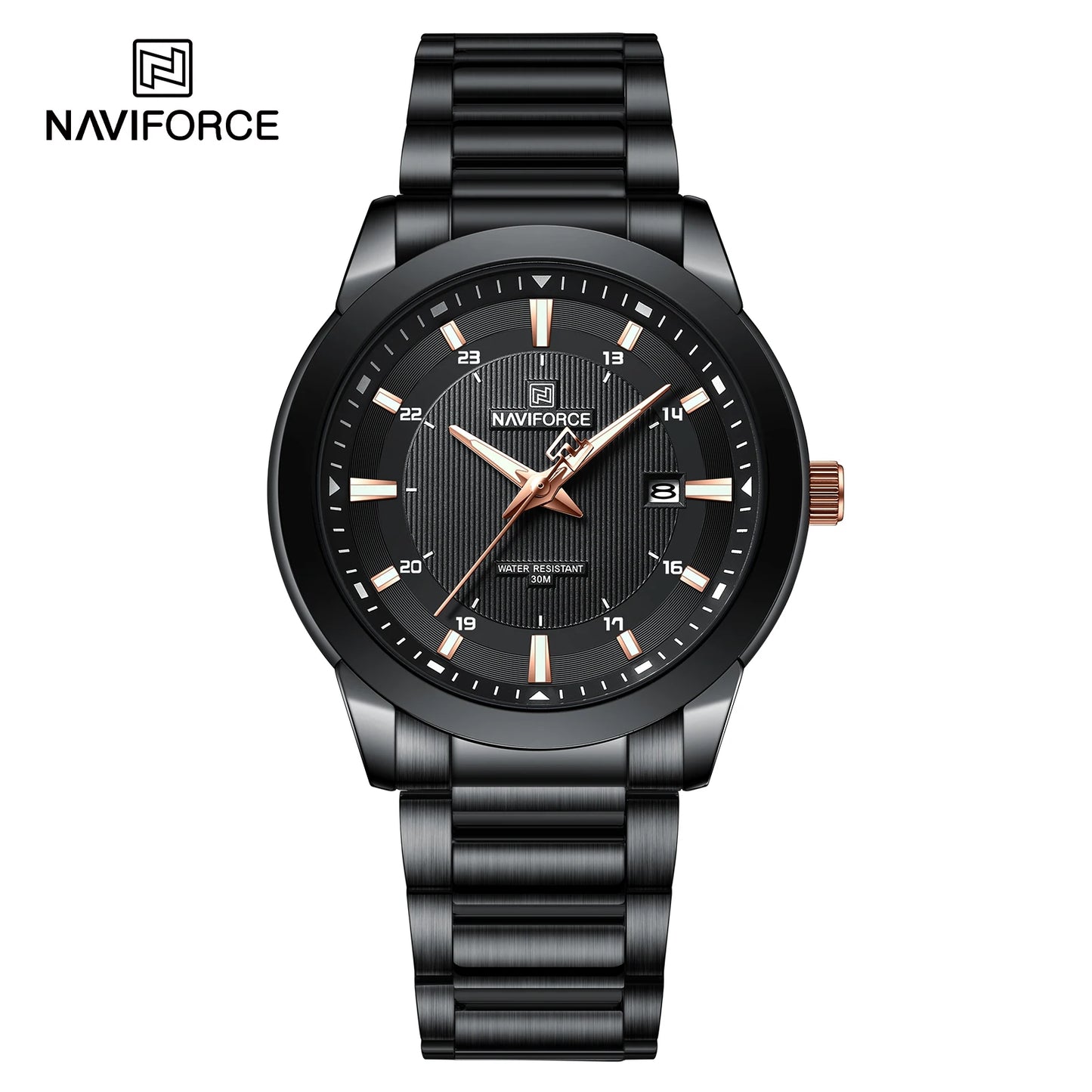 NAVIFORCE NF8029 Men’s Luxury Stainless Steel Quartz Watch