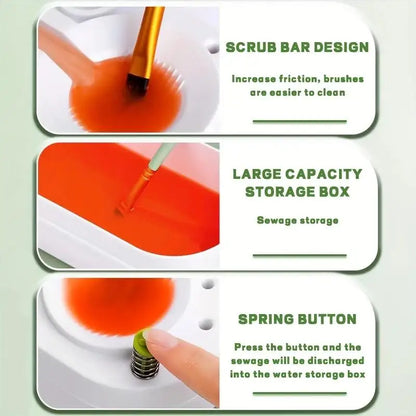 Purilite Select Paint Brush Cleaner Watercolor Brush Rinser with Drain Cleaner Rinse Cup Paint Water Dispenser Oil Paint Brush Cleaner