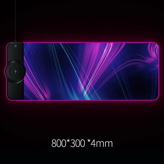 Purilite Select RGB Wireless Charging Gaming Mouse Pad with 15W Fast Charging