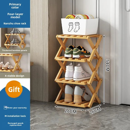 Purilite Select Narrow Wooden Shoe Rack