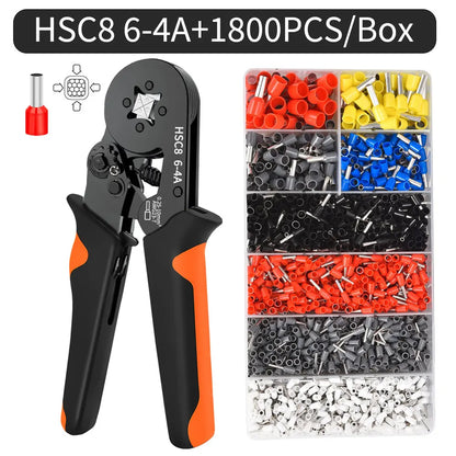 Purilite Select Hexagonal Self-Adjustable Ratchet Ferrule Crimping Tool Kit