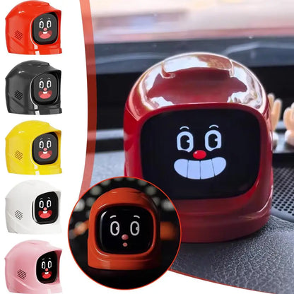 Purilite Select Intelligent Electronic Dashboard Companion Ornament with Interactive Facial Expressions for Car Interior Decoration (Set of 2)