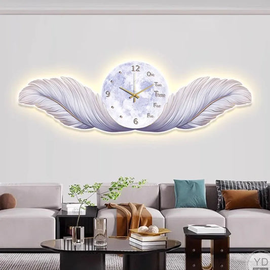 Purilite Select Aesthetic Modern Digital Wood Wall Clock