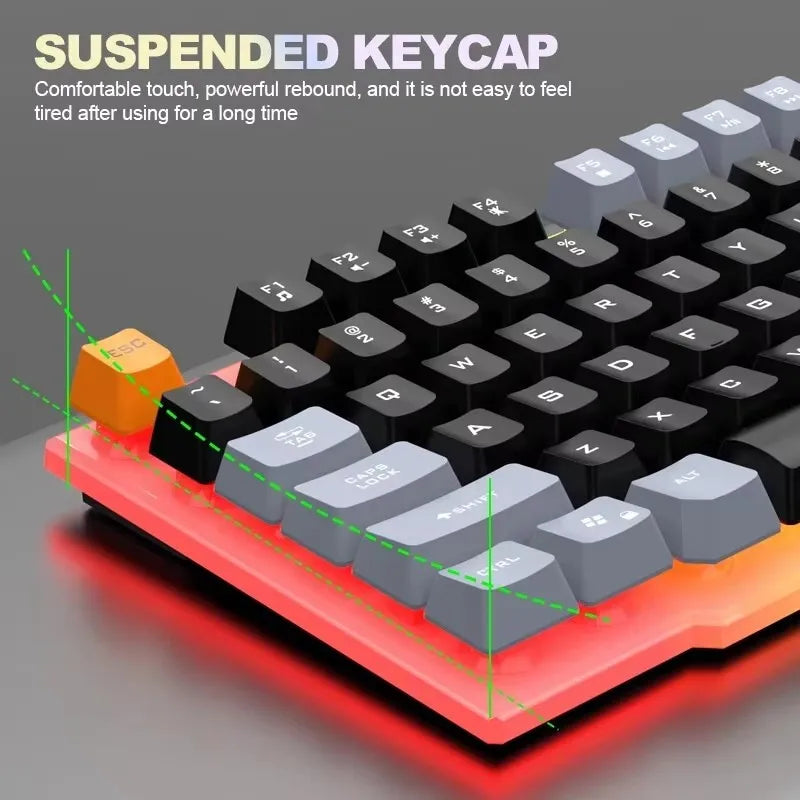 Purilite Select T26 Wired 104-Key Membrane Keyboard & Mouse Combo