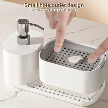 Purilite Select 2-in-1 Kitchen Dish Soap Dispenser with Sponge Holder