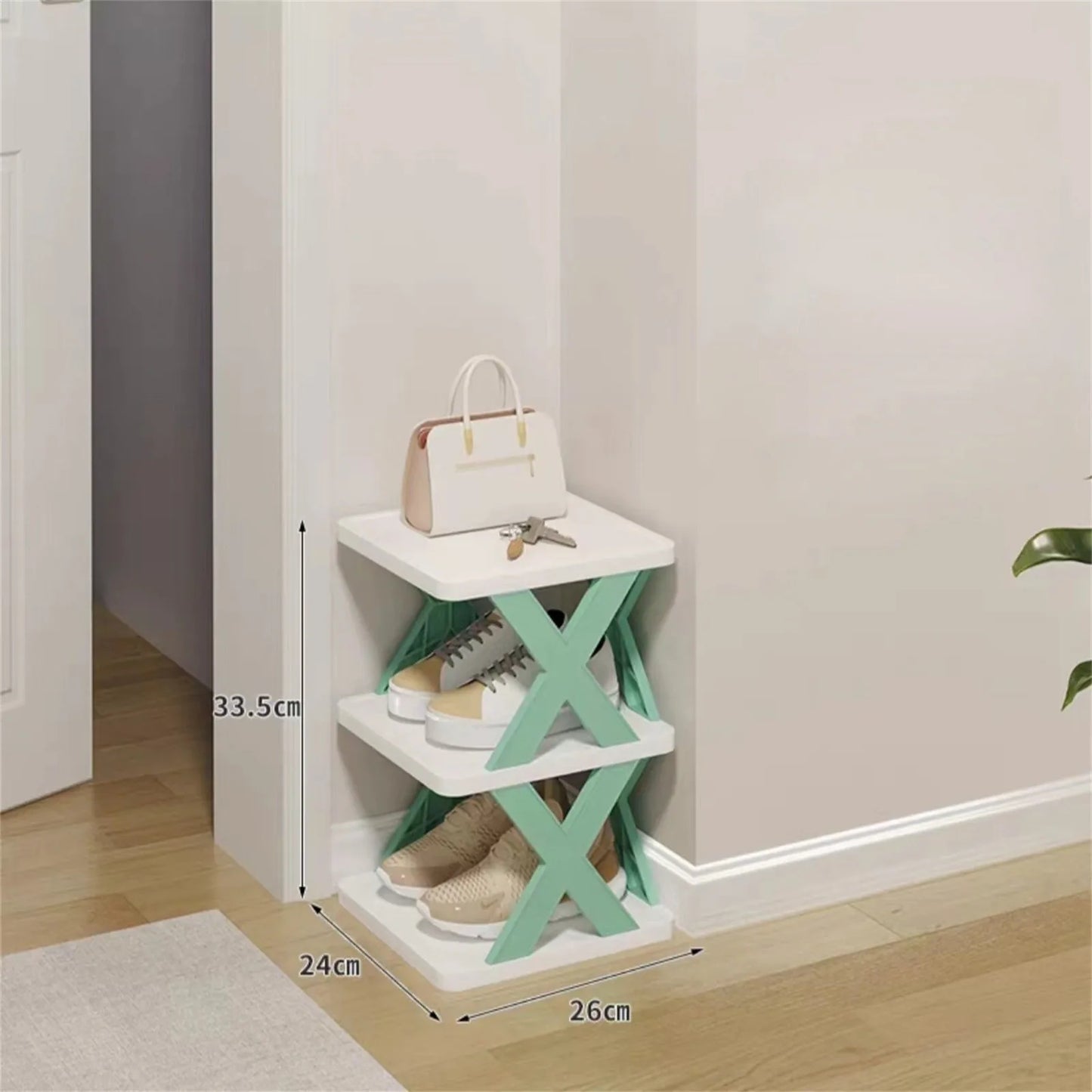 Purilite Select | Multi-Layer Detachable Shoe Rack Organizer | Space-Saving Plastic Shoe Storage Shelf for Home