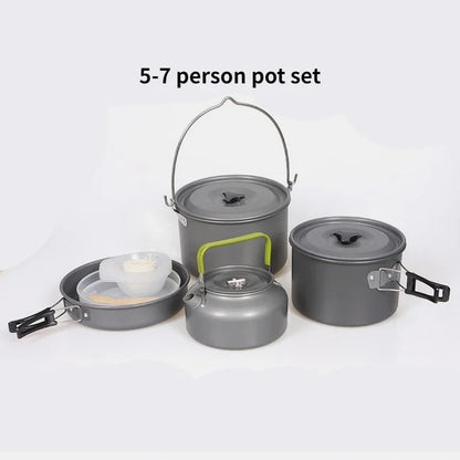 Purilite Camping Cookware Set (2“3 Persons with Kettle)