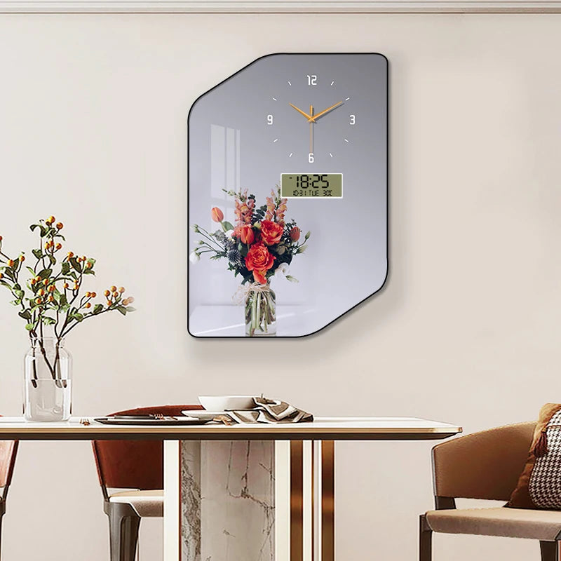 Purilite Select Large Size Aluminum Alloy Framed Artwork Wall Clock