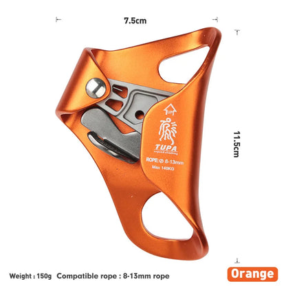 Purilite Select Outdoor Rock Climbing SRT Professional Chest Ascender | Aluminum Rope Climbing Device | Mountaineer Chest Ascender Tool