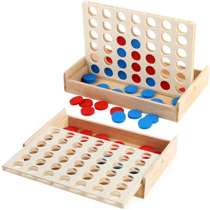 Foldable Connect 4 In A Line Board Game Classic Party Chess Family Toy Educational Children Thinking Training Board Games Adults