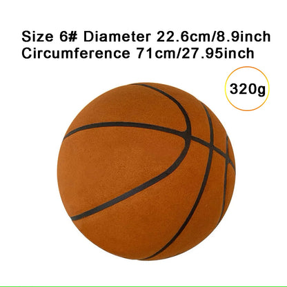 Purilite Select Silent Basketball Size 7# (29.5") / 6# / 5# Indoor Grooved Airless Foam Quiet Dribbling Training Ball