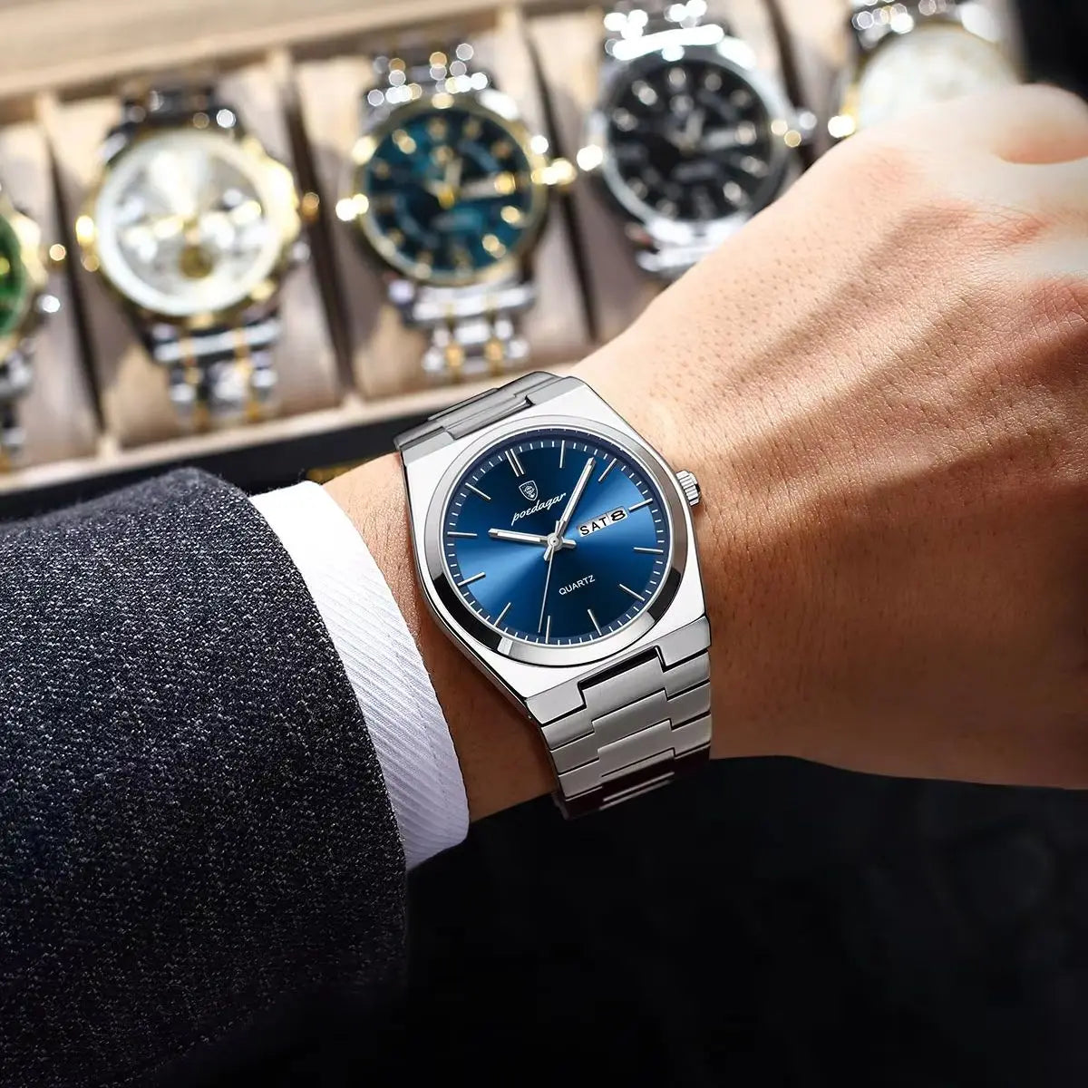 POEDAGAR Luxury Men’s Watch
