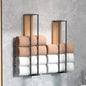 Purilite Select Wooden Board Wall-Mounted Metal Towel Rack