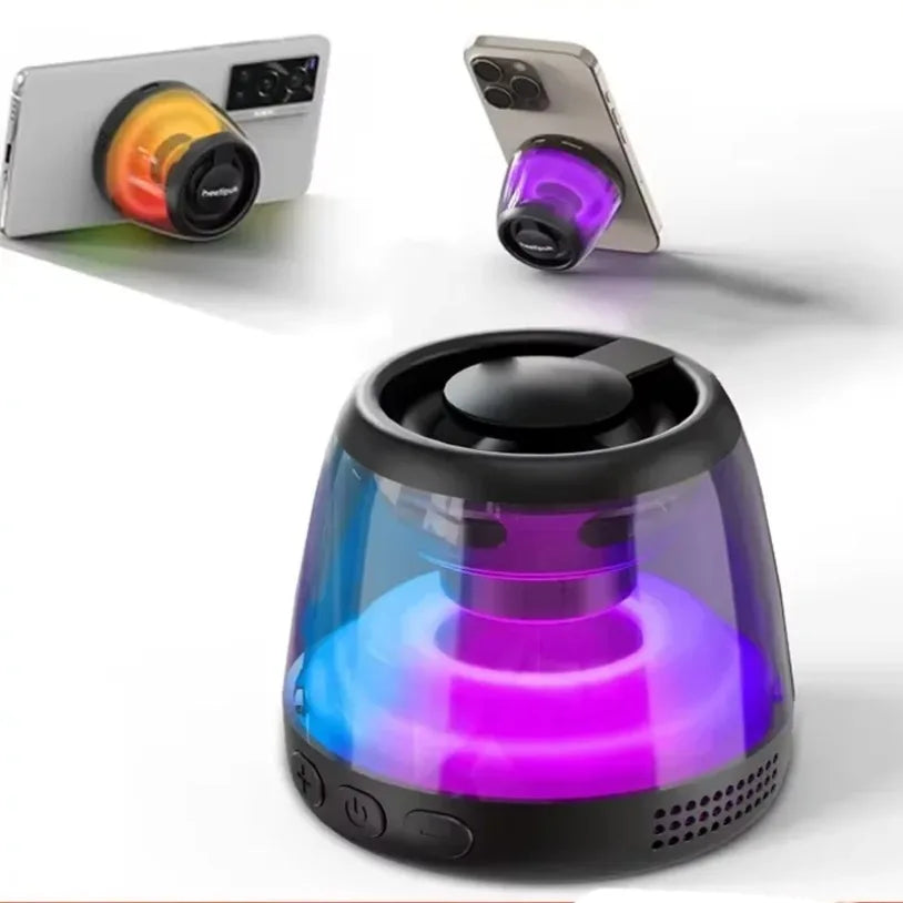 Purilite Select 2024 Mini Pocket Bluetooth Speaker – Magnetic RGB Ambient Light TWS Stereo Portable Music Player