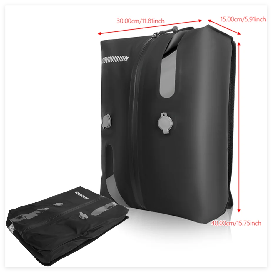 Purilite Select | Universal Motorcycle Waterproof Tail Bag | Back Seat Luggage | 40L / 66L Travel Pack