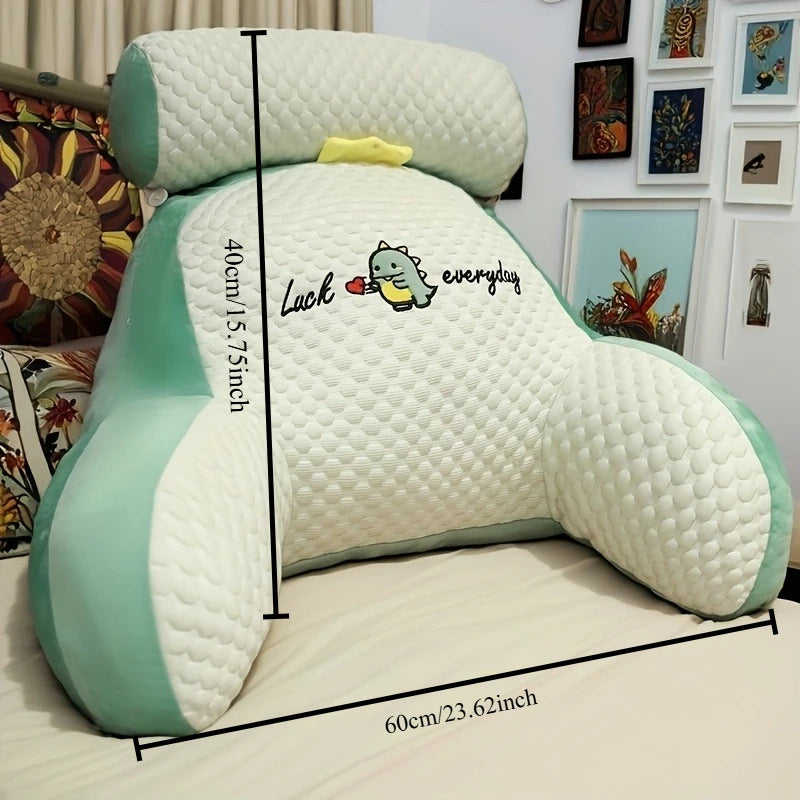 Purilite Select Ergonomic Reading Pillow | Adjustable Back Support & Soft Lumbar Cushion | Breathable Polyester Fabric for Bed, Sofa & Chair
