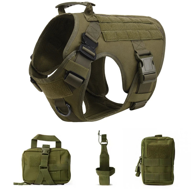 Purilite Select Tactical Military Dog Vest & Leash Set