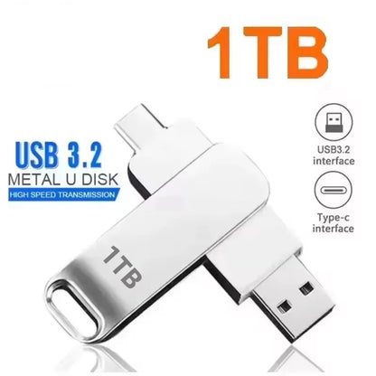 Purilite Select USB 3.2 High-Speed Metal Flash Drive, Portable Waterproof USB Memory Stick for PC, Laptop & Data Storage
