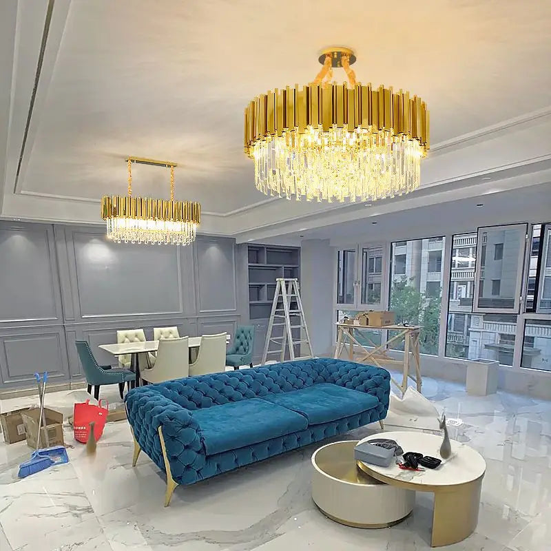 Purilite Select Luxury Crystal Ceiling Chandelier