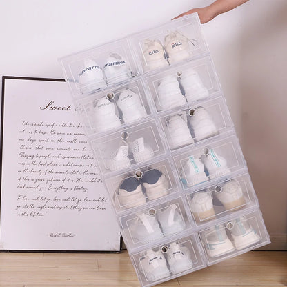 Purilite Select 6pcs/set High-Transparency Shoe Storage Organizer Box