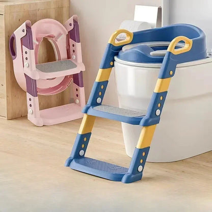 Purilite Select Children Toilet Training Ladder | Foldable Stepped Potty Foot Stool | Multi Functional Baby Toilet Seat for Boys & Girls