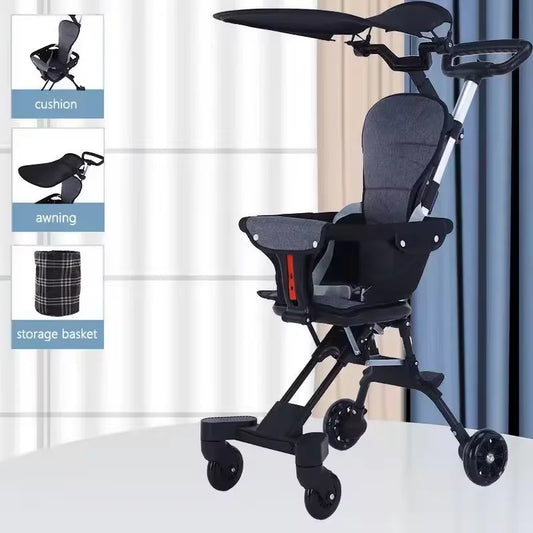 Purilite Select: baby stroller lightweight four-wheel portable travel trolley