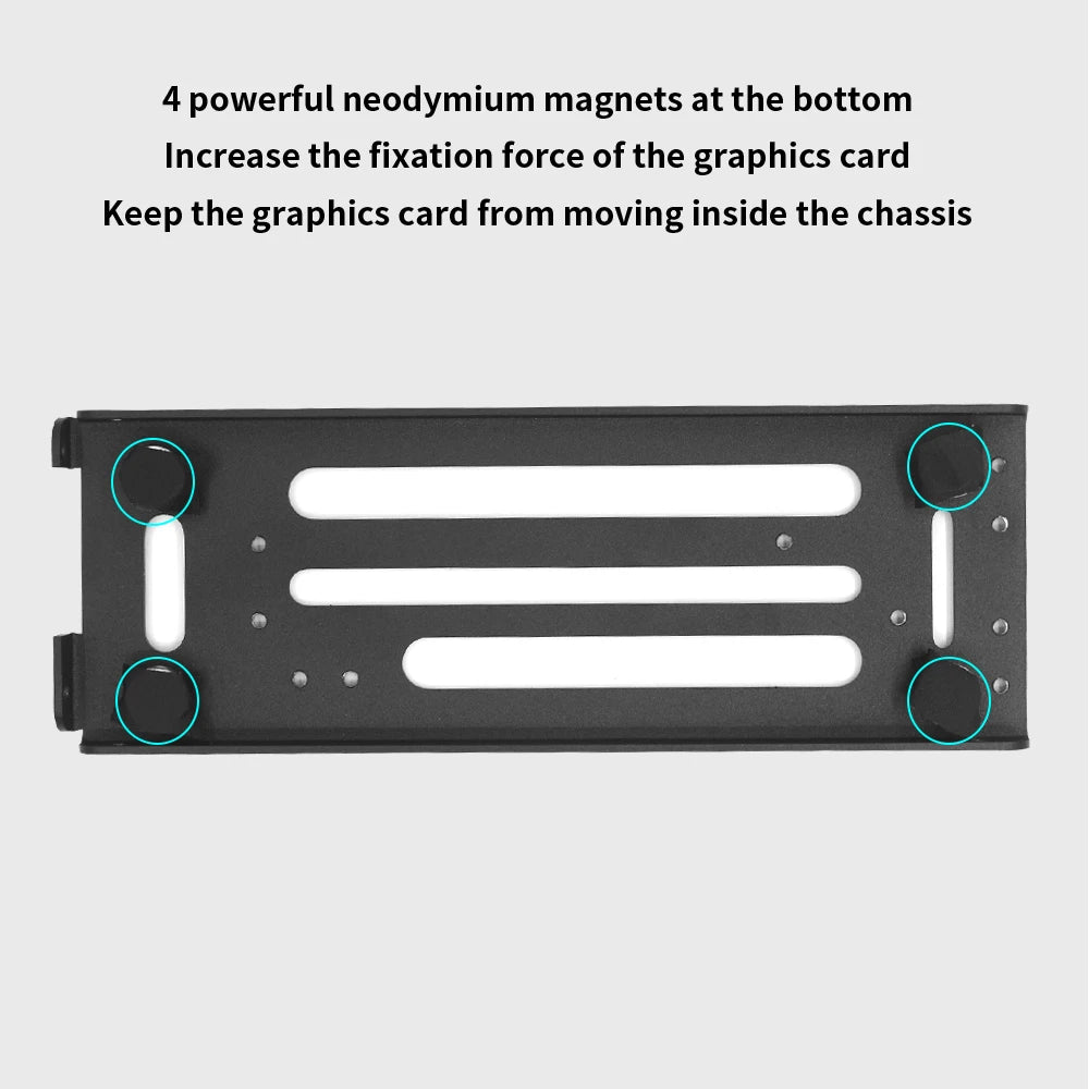 PURILITE SELECT ALUMINUM VIDEO CARD HOLDER & GRAPHICS CARD BRACKET – VERTICAL GPU STAND FOR ATX COMPUTER CASES