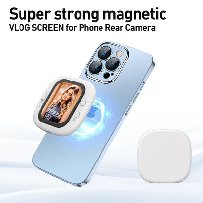Purilite Select Magnetic Phone Vlog Selfie Monitor Screen with Rear Camera Preview (Set of 2)