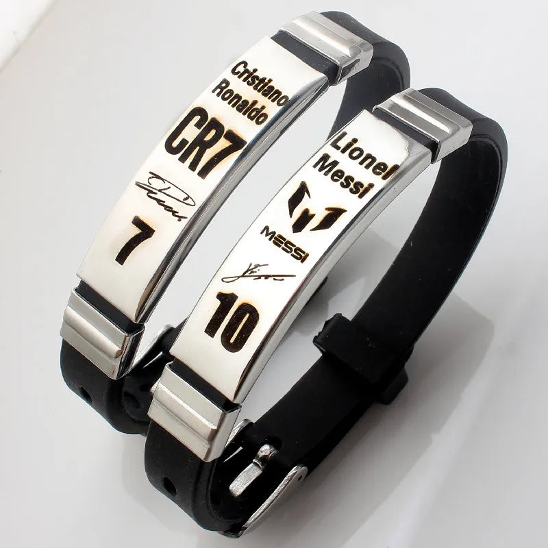 Purilite Select Lionel Messi, Cristiano Ronaldo, Neymar Football Star Bracelet