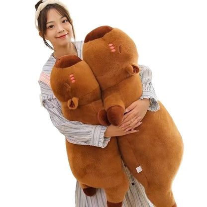 Purilite Select Kawaii Capybara Long Sleep Pillow | Cute Plush Capibara Soft Sofa Cushion & Nap Sleeping Toy