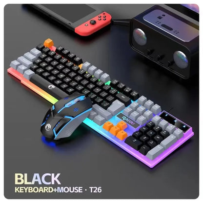 Purilite Select T26 Wired 104-Key Membrane Keyboard & Mouse Combo