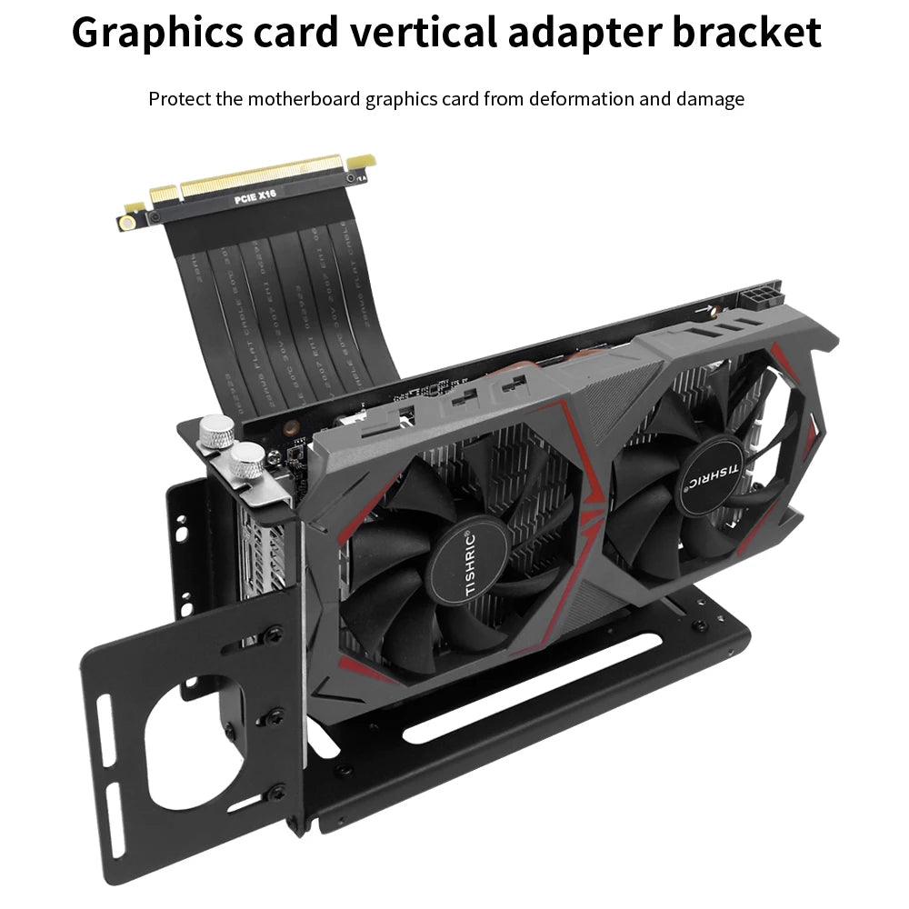 PURILITE SELECT ALUMINUM VIDEO CARD HOLDER & GRAPHICS CARD BRACKET – VERTICAL GPU STAND FOR ATX COMPUTER CASES