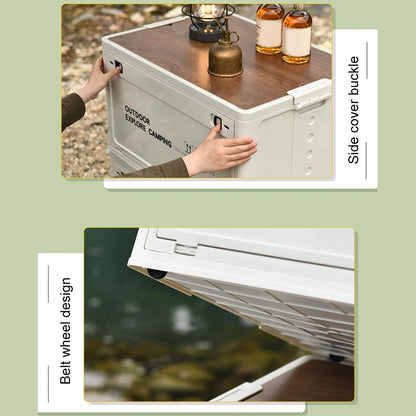 Purilite Select 30L Collapsible Storage Box Large Capacity Portable Storage Container with Side Opening Lid