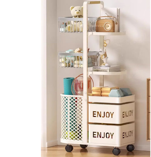 Purilite Select Multi-Level Kitchen Storage Rack | Floor Standing Fruit & Vegetable Organizer | Durable Metal Storage Shelf