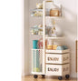 Purilite Select Multi-Level Kitchen Storage Rack | Floor Standing Fruit & Vegetable Organizer | Durable Metal Storage Shelf
