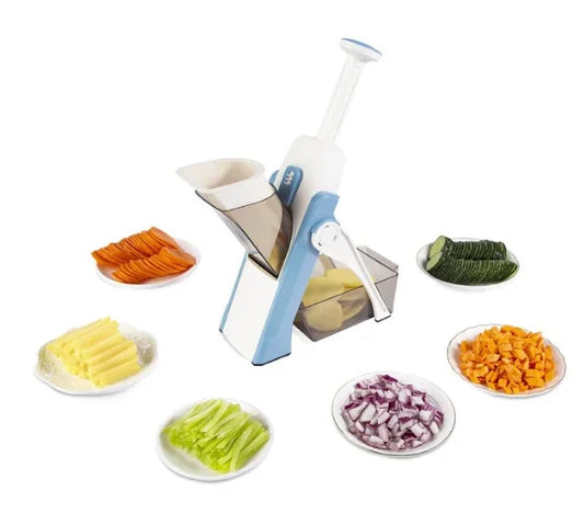 Purilite Select 5-in-1 Multifunction Vegetable Cutter Grater Slicer and Dicer Kitchen Food Preparation Tool