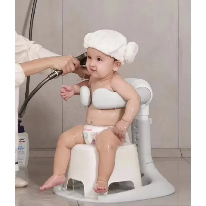 Purilite Select Adjustable Baby Hug Bath Tower | Toddler Standing Shower Stand | Hands-Free Bath Chair for Kids