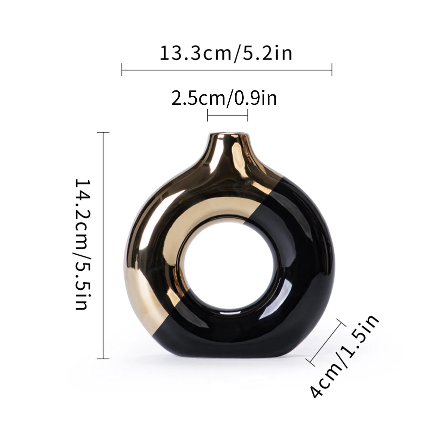 Purilite Select Luxury Nordic Ceramic Flower Vase