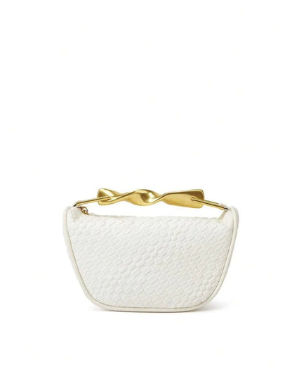 Purilite Select Summer Half-Moon Woven Straw Shoulder Bag