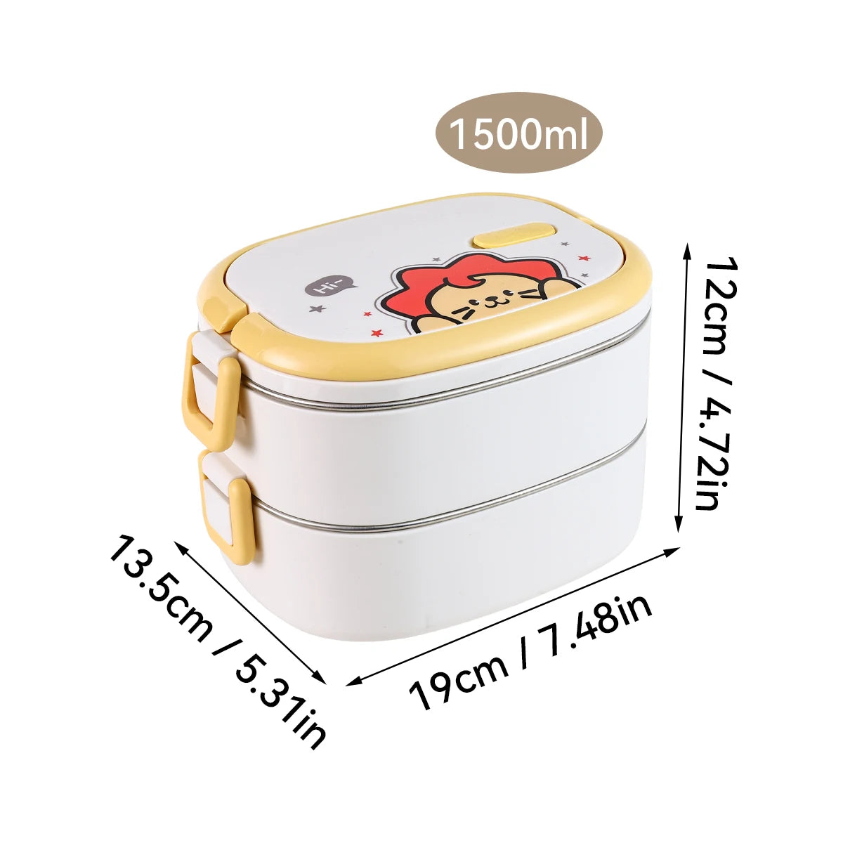 Purilite Select Large Capacity 304 Stainless Steel Lunch Box