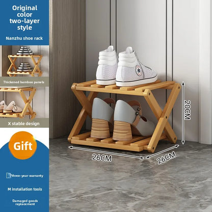Purilite Select Narrow Wooden Shoe Rack