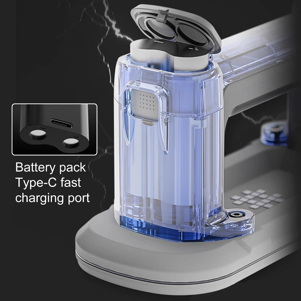 Purilite Select Electric Vacuum Suction Cup Lifter | 2400mAh Rechargeable Battery | Narrow Panel Glass Tile Heavy-Duty Lifting Tool