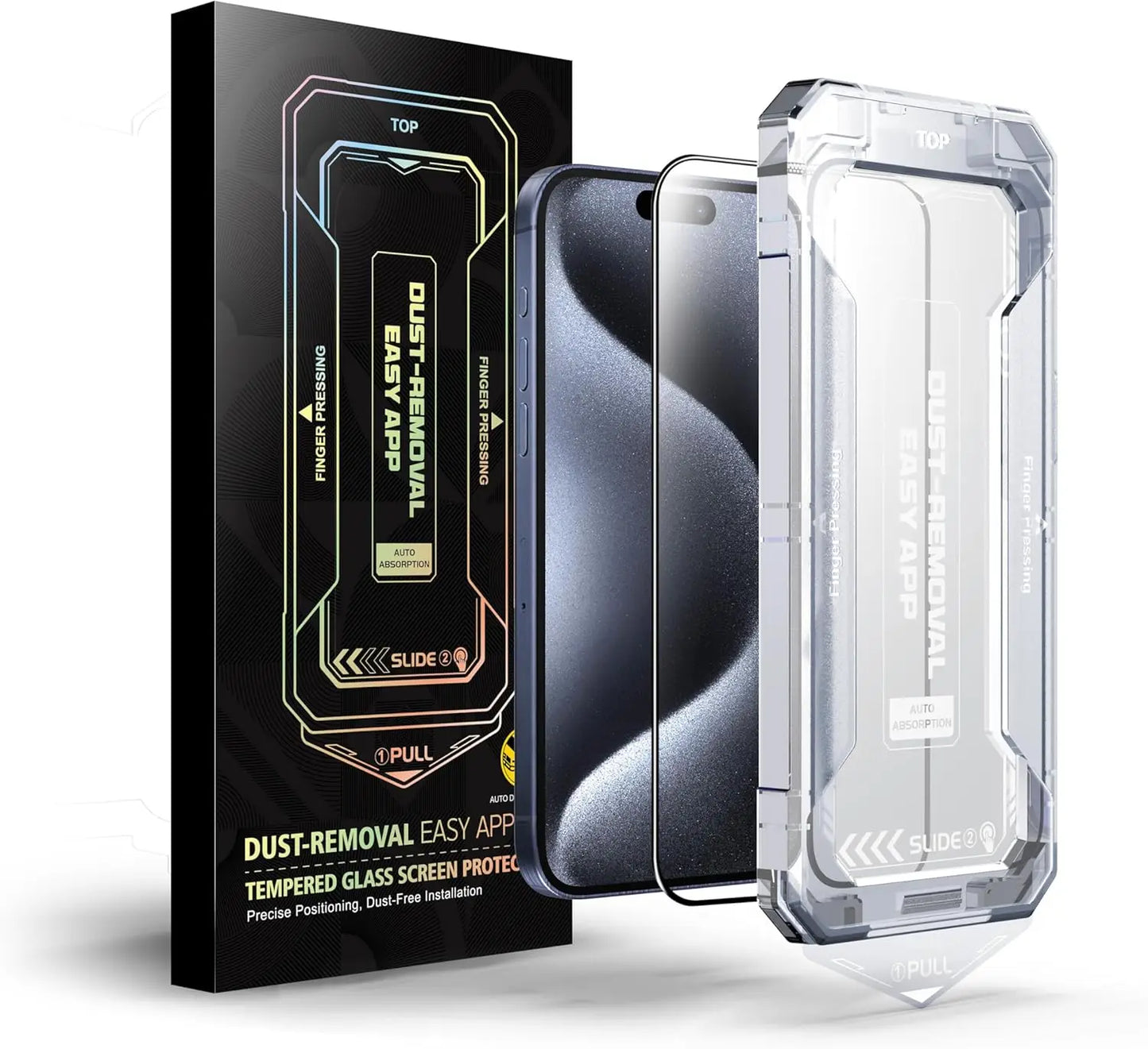 PURILITE SELECT IPHONE 16 PRIVACY FILM – HIGH-DEFINITION TEMPERED GLASS SCREEN PROTECTOR