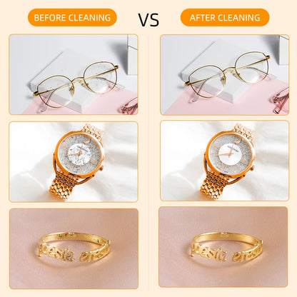 Purilite Select Ultrasonic Glasses & Jewelry Cleaning Machine 250mAh – 45KHz Deep Cleaning Cleaner with 3 Cleaning Modes