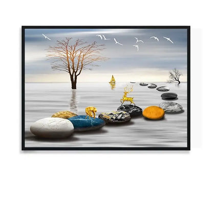 Purilite Select Decorative Electric Meter Cover Wall Art – Punch-Free Switch Box Cover Mural 40x30cm Minimalist Home Decor