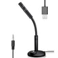 PURILITE SELECT MINI 3.5MM USB DESKTOP MICROPHONE – OMNIDIRECTIONAL GAMING & PODCAST MIC WITH FLEXIBLE GOOSENECK