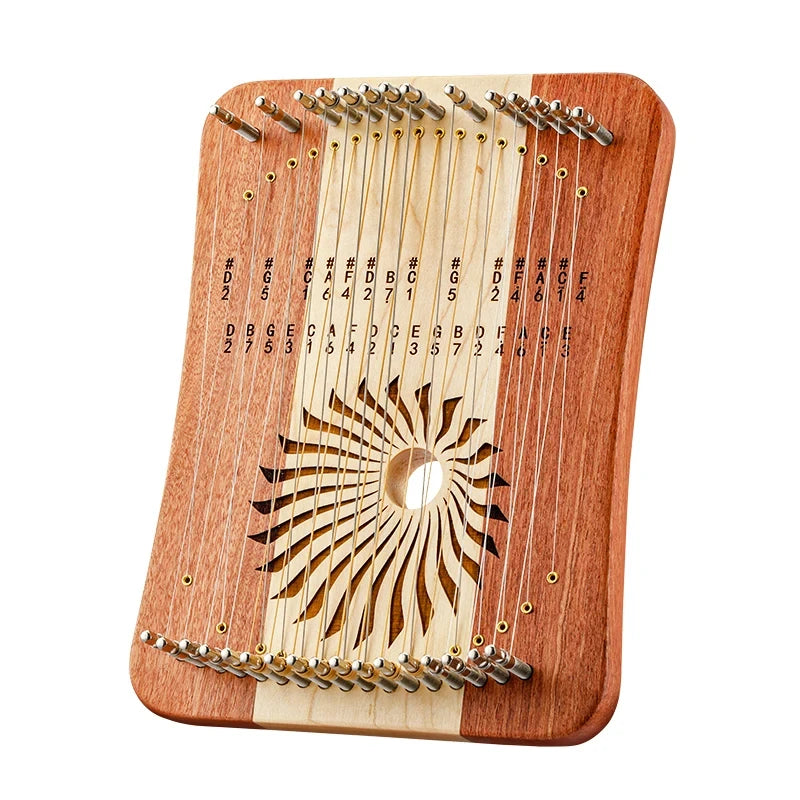 Purilite Select | Wooden Finger Lyre Harp | 17 / 31 Strings Thumb Lyre | Beginner Musical Instrument