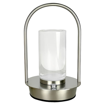 Purilite Select Retro Metal Touch Table Lamp | 3 Color Dimming Ambient Night Light | Rechargeable LED Desk & Bedside Lamp